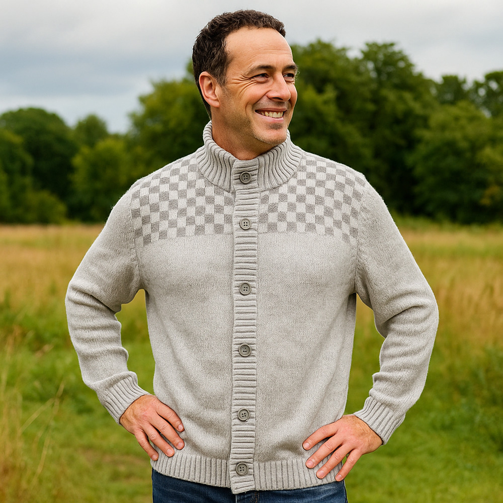 Method Cardigan Sweater Unisex XXLARGE Gray Mom Dad Cozy Fireside Fall Winter